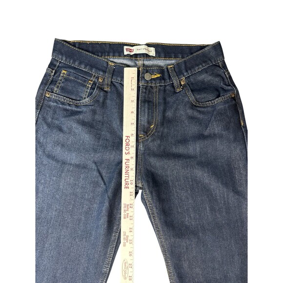 Levi’s 514 Boys Straight Jeans Dark Wash Size 20 Reg Classic 5-Pocket Denim - Picture 5 of 10